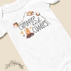 il_fullxfull.5971797732_8ojz.jpg Campfire and Cuddles Baby Onesie® Camping baby clothes Camping baby shower gift Smore baby onesie®, Camper baby bodysuit