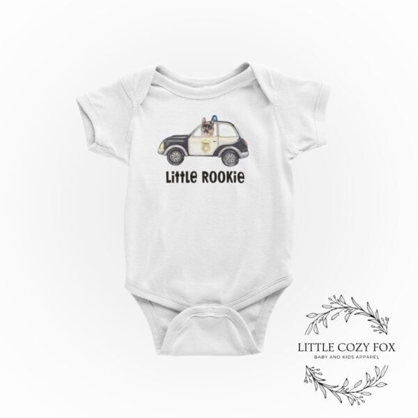 Little Rookie Onesie® Police Officer Baby Funny Police Baby Gift Cute Baby Shower Gift Police Baby Clothes - Image 2