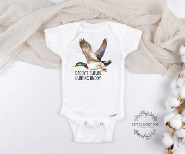 Duck Hunting Daddy's Future Hunting Buddy Onesie® Hunting Baby Gift Mallard Duck Baby Onesie® Hunting Themed-Mallard Duck Baby Shower Gift