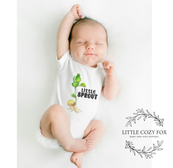 Garden Baby Little Sprout Onesie® Plant Theme for Nature-Loving Families Botanical Design-Earthy Themed Gift - Image 2