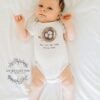 il_fullxfull.5933473180_qfot.jpg Bird Nest Baby Onesie® Unique Nature Pun Gift for New Parents-Spring Baby Shower-Woodland Photo Prop