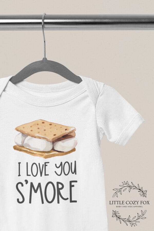 Camping Baby Shower Gift I Love You S'more Baby Onesie® Cute Camping Bodysuit S'more Baby Clothes Newborn Outfit - Image 4