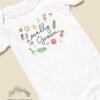 Locally Grown baby Onesie® Vegetable garden baby gift Garden baby bodysuit Gardening baby shower gift Farmers market baby gift