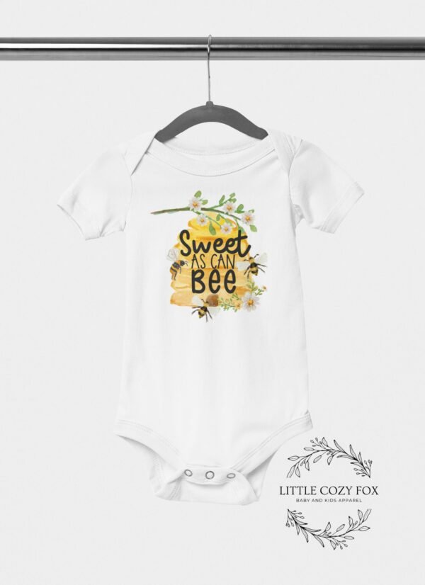 Bee Birthday Onesie® Baby Girl First Birthday Bee Baby Shower Gift Bee Baby Onesie® Gift - Image 3