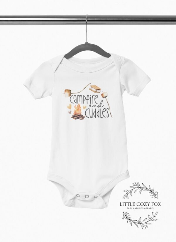 Campfire and Cuddles Baby Onesie®-Cozy Camping Baby Gift-Cute Fall Onesie®-Camping Theme Toddler Shirt- Smore Baby Clothes-Outdoor Adventure - Image 6