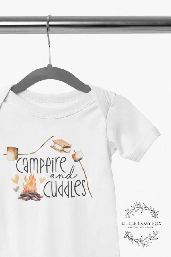 Campfire and Cuddles Baby Onesie®-Cozy Camping Baby Gift-Cute Fall Onesie®-Camping Theme Toddler Shirt- Smore Baby Clothes-Outdoor Adventure - Image 7