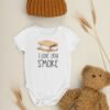 Camping Baby Shower Gift I Love You S'more Baby Onesie® Cute Camping Bodysuit S'more Baby Clothes Newborn Outfit