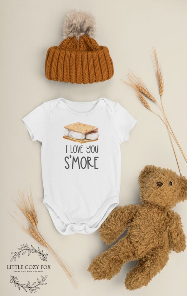 Camping Baby Shower Gift I Love You S'more Baby Onesie® Cute Camping Bodysuit S'more Baby Clothes Newborn Outfit - Image 5