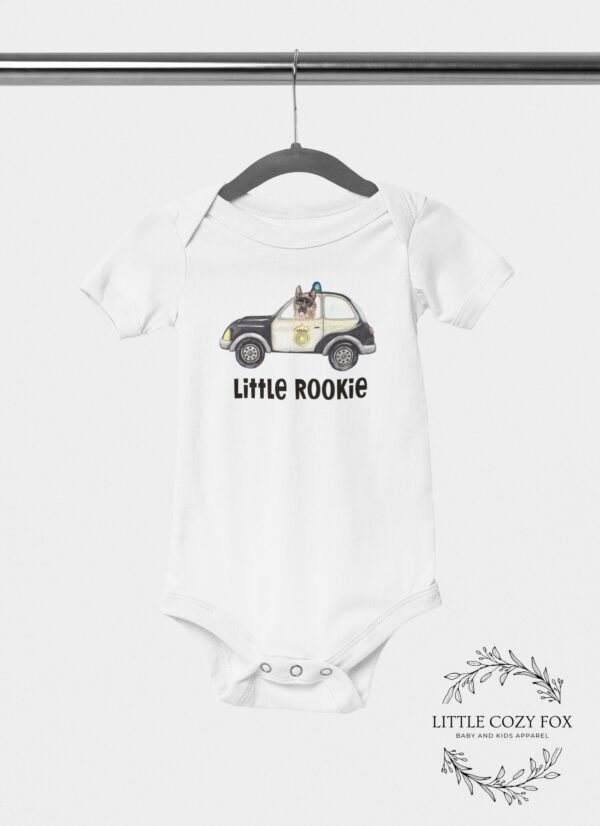 Little Rookie Onesie® Police Officer Baby Funny Police Baby Gift Cute Baby Shower Gift Police Baby Clothes - Image 3