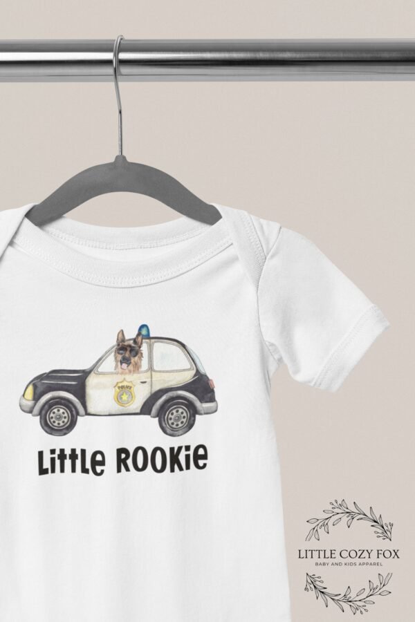 Little Rookie Onesie® Police Officer Baby Funny Police Baby Gift Cute Baby Shower Gift Police Baby Clothes - Image 4