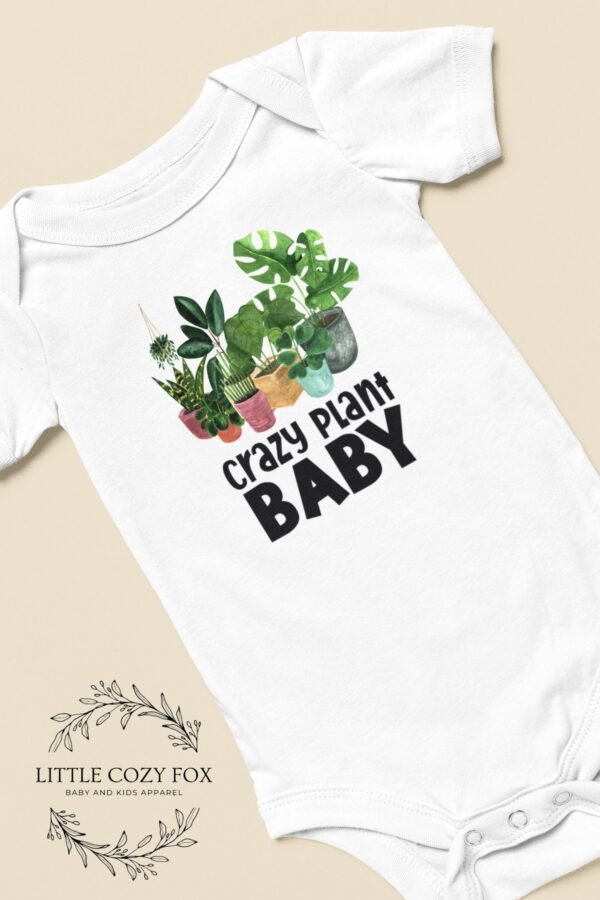 Crazy Plant Baby Onesie® Funny Garden Baby Bodysuit Boho Botanical Baby Outfit Cute Plant Lover Gift Plant-Themed Baby Shower Present