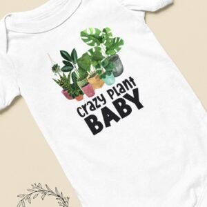 Crazy Plant Baby Onesie® Funny Garden Baby Bodysuit Boho Botanical Baby Outfit Cute Plant Lover Gift Plant-Themed Baby Shower Present
