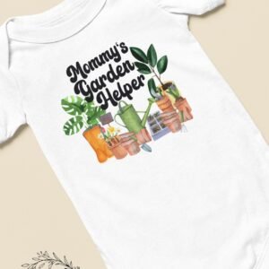 Plant Baby Onesie® Mommy's Garden Helper Plant Baby Shower Gift Plant Lover Baby Shirt Baby Girl Onesie® Boho baby Hippie Baby Gift