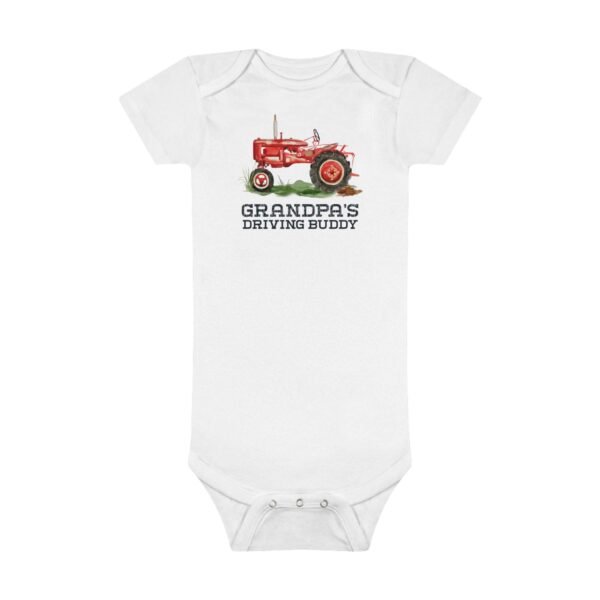 Tractor Baby Onesie® Grandpas Tractor Driving Buddy Farming Baby Onesie® Farm Baby Shower Boy Gift - Image 5