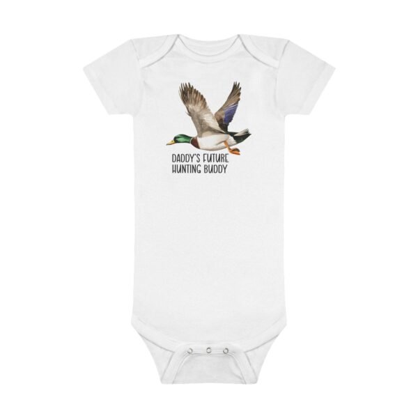 Daddy's Future Hunting Buddy Onesie® Duck Hunting Baby Gift Mallard Duck Bodysuit Hunting Themed Baby Clothes Outdoor Baby Outfit - Image 7