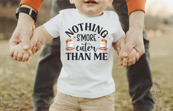 Nothing Smore Cuter Than Me Baby Onesie® Smore Baby Shower Gift Camping Baby Shirt Cute Funny Camping Kids Tees Fall Baby Outfit - Image 2