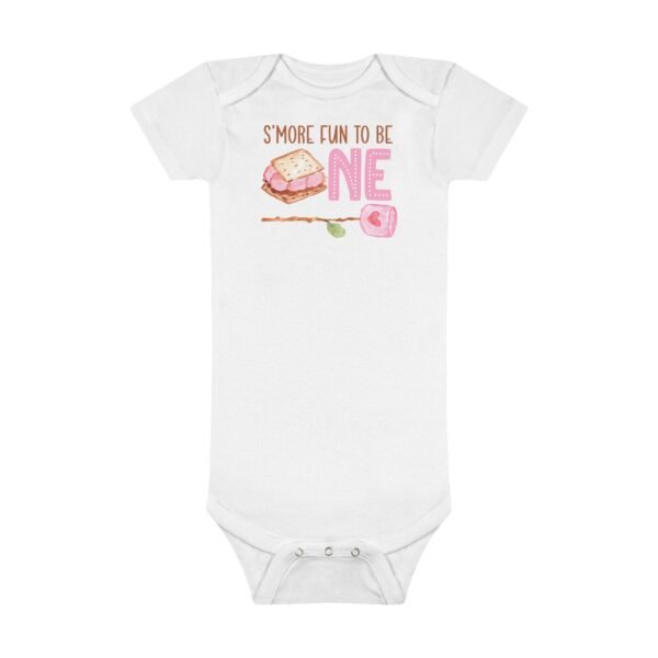 Smore Fun to Be One Onesie®- Girl First Birthday Shirt Smore Fun Being One Outfit Girls Camping Theme Birthday T-Shirt Cute Smore Clothes - Image 8
