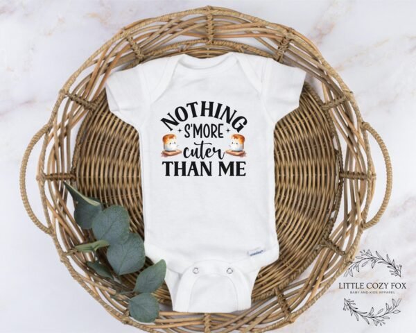 Nothing Smore Cuter Than Me Baby Onesie® Smore Baby Shower Gift Camping Baby Shirt Cute Funny Camping Kids Tees Fall Baby Outfit - Image 6