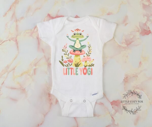 Little Yogi Baby Onesie® Yoga Baby Gift Baby Bodysuit Yoga Lover Gift- Little Yogi Shirt Future Yoga Baby Clothes - Image 5