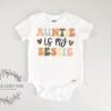 Aunties is my Bestie Baby Onesie®-Funny Aunt Baby Bodysuit-Funny Baby Clothes-Niece outfit-Bestie Baby Gift-Auntie Baby Reveal-Aunt Gift - Image 3