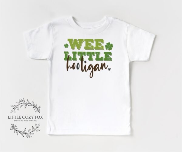 Wee Little Hooligan Baby Onesie® Irish Fun & St. Patrick’s Day Charm-Shamrock Design Cute Irish Baby Outfit - Image 3