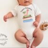 Future Bookworm Baby Onesie® Reading Themed Design-Cute Baby Outfit Future Bookworm & Book Stack Graphic Little Readers Whimsical Book Worm