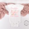 First Chapter Personalized Girl Baby Onesie®- Book-Themed Baby Bodysuit-Floral Book First Birthday Shirt-Story-Themed Baby Birthday Outfit