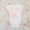 First Chapter Personalized Girl Baby Onesie®- Book-Themed Baby Bodysuit-Floral Book First Birthday Shirt-Story-Themed Baby Birthday Outfit