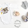 Space Themed 1st Birthday Onesie® 1st Birthday Shirt Personalized Name Custom Baby Bodysuit Birthday Outfit Rocket Ship Themed Birthday-Star