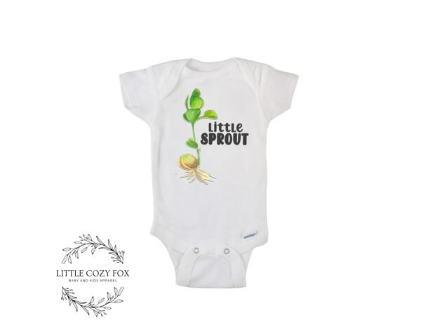 Garden Baby Little Sprout Onesie® Plant Theme for Nature-Loving Families Botanical Design-Earthy Themed Gift - Image 4