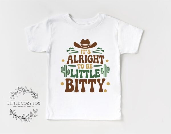 It's Alright to Be Little Bitty Baby Onesie® Western Cowboy Theme - Funny Country Baby Gift -Cactus Print-Western-Themed Baby Onesie-Rustic - Image 4