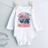 Patriotic Baby Outfit My First President Onesie® USA Election Year Bodysuit Fourth of July Baby Clothes Trump Baby Gift Announcement