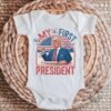 Patriotic Baby Outfit My First President Onesie® USA Election Year Bodysuit Fourth of July Baby Clothes Trump Baby Gift Announcement
