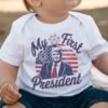 My First President Baby Onesie® Patriotic Newborn Outfit USA Election Baby Shirt Fourth of July Baby Gift Political Baby Bodysuit Vote