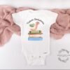 Future Bookworm Baby Onesie® Reading Themed Design-Cute Baby Outfit Future Bookworm & Book Stack Graphic Little Readers Whimsical Book Worm