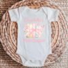 First Chapter Personalized Girl Baby Onesie®- Book-Themed Baby Bodysuit-Floral Book First Birthday Shirt-Story-Themed Baby Birthday Outfit