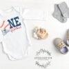 Baseball First Birthday Outfit Cute One Little Rookie Design-First Birthday Onesie®-1st Birthday Shirt-Birthday Outfit Ball Themed Bday - Image 3