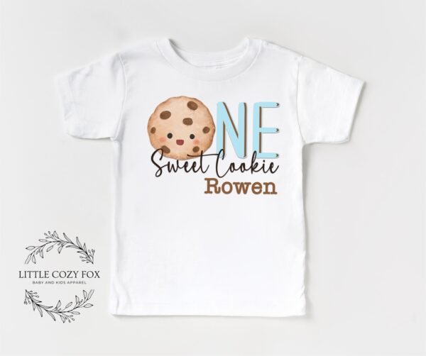 One Sweet Cookie First Birthday Onesie® 1st Birthday Shirt Personalized Custom Baby Bodysuit Smash Cake Birthday Outfit Dessert Themed Bday - Image 6