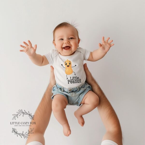 Funny Little Peanut Onesie® Perfect for Baby Shower Gifts Cute Nut-Themed Design for Fun Photos Peanut Pun Shirt Nutty Family Little Peanut