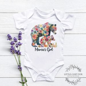 il_fullxfull.6692111273_37fo.jpg Mama’s Girl Floral Bear Shirt Whimsical Mother Daughter Baby Outfit Flower Bear Design Outfit Mama’s Girl Floral Bear Onesie® Nature-Themed