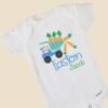 Personalized Easter Bunny Carrot Truck Baby Onesie® Bunny Whimsical Blue Truck Custom Name