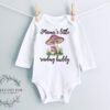 il_fullxfull.6696448714_56mo.jpg Mama's Little Reading Buddy Onesie® Cute Baby Gift Book Lover Baby Outfit Woodland Theme Baby Bodysuit