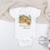 Personalized Baby Onesie® Highland Cow Rustic Barn Cow Farmhouse Theme Perfect Baby Shower Gift
