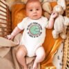 Fantasy Inspired Quote Whimsical Baby Onesie® Storybook Fantasy Gift Hobbit Door Quote Inspirational Baby Quote Design Middle - Image 5