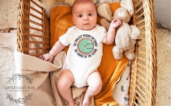 Fantasy Inspired Quote Whimsical Baby Onesie® Storybook Fantasy Gift Hobbit Door Quote Inspirational Baby Quote Design Middle - Image 5