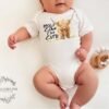 il_fullxfull.6710204309_mtvp.jpg Holy Cow I’m Cute Baby Onesie® Highland Cow Western Baby Bodysuit Baby Gift Farm Themed Shirt-Baby Shower Rustic Birthday