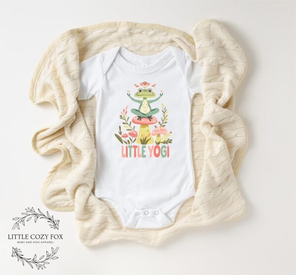 Little Yogi Baby Onesie® Yoga Baby Gift Baby Bodysuit Yoga Lover Gift- Little Yogi Shirt Future Yoga Baby Clothes