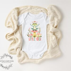 il_fullxfull.6716050301_rym0.jpg Little Yogi Baby Onesie® Yoga Baby Gift Baby Bodysuit Yoga Lover Gift- Little Yogi Shirt Future Yoga Baby Clothes