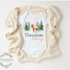Personalized Woodland Baby Onesie® Custom Moose Bodysuit Rustic Forest Newborn Outfit Personalized Forest Baby Clothes