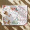 il_fullxfull.6726479518_paf1.jpg Custom Floral Cactus Baby Milestone Blanket Personalized Monthly Photo Prop Newborn Gift